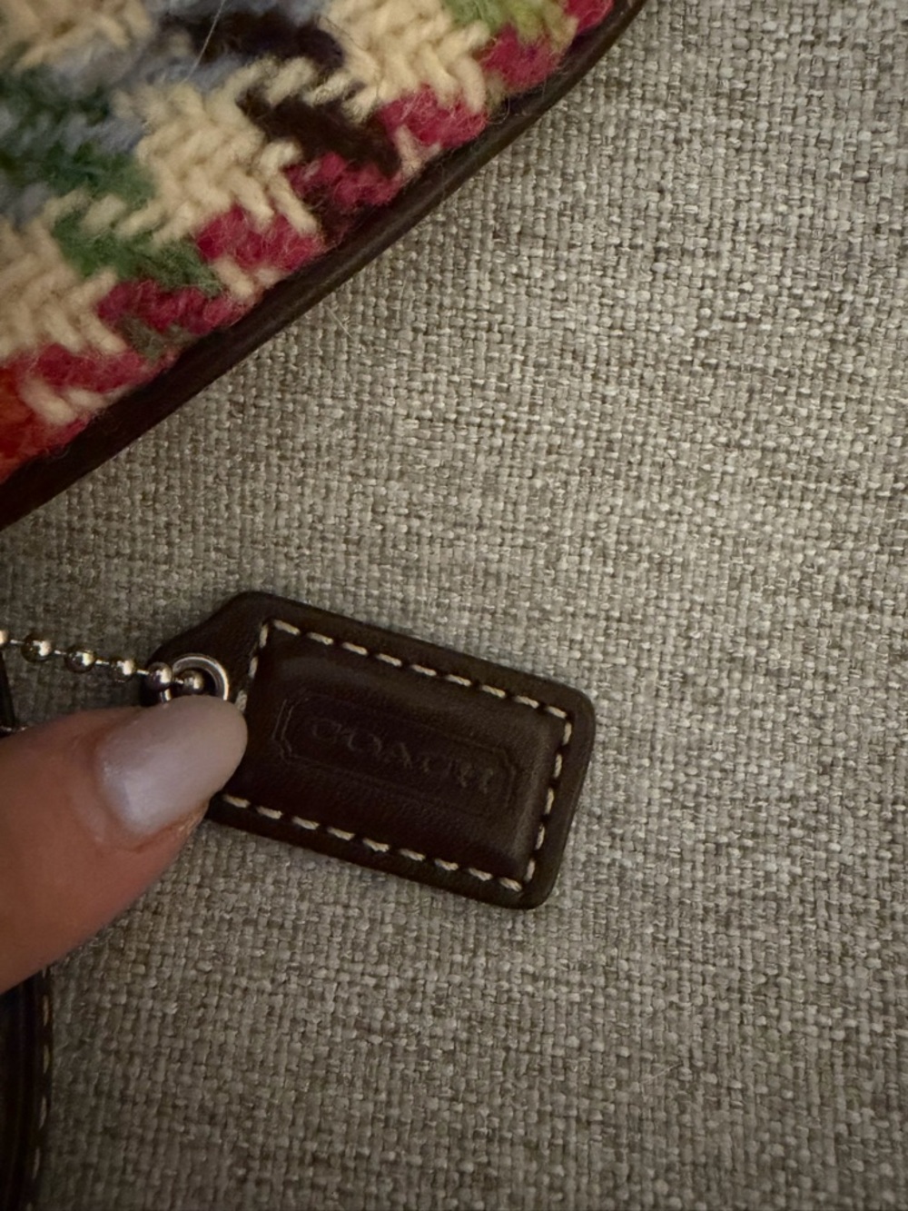 Coach Tattersall Houndstooth wristlet - Picture 5 of 5